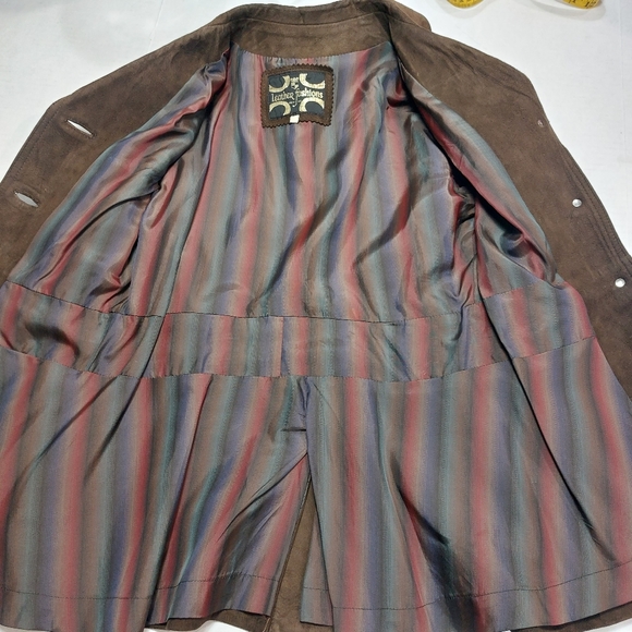 LEATHER FASHION Women's Brown Leather Jacket Size 34 - Picture 7 of 16